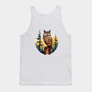 Great Horned Owl Tank Top